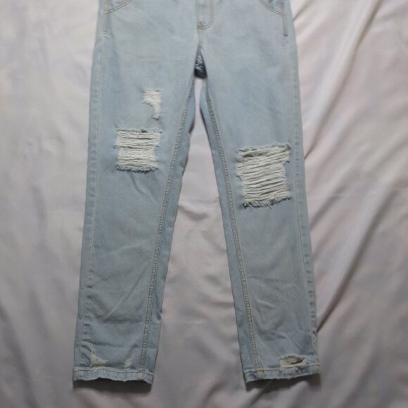 NWT BDG-URBAN OUTFITTERS mens OVERALLS distressed BLUE denim JEANS - Picture 11 of 16